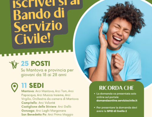 Prorogata la scadenza per partecipare al bando di Servizio Civile al 20 Febbraio!